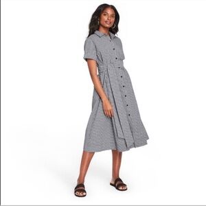 Lisa Marie Fernandez Black and White Checkered Dress